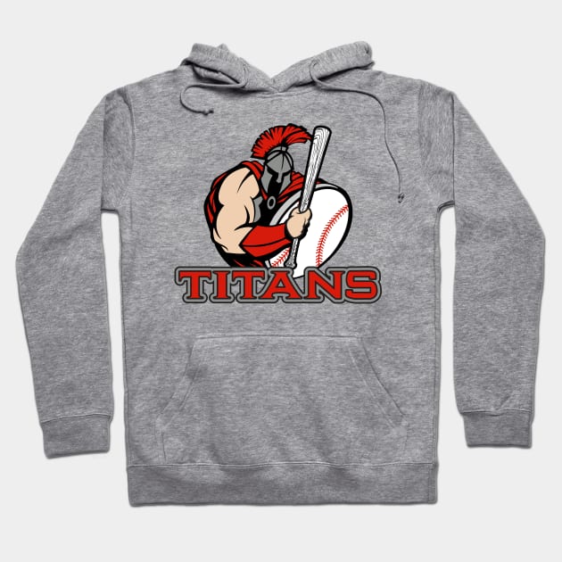 Titans Baseball Logo Hoodie by DavesTees